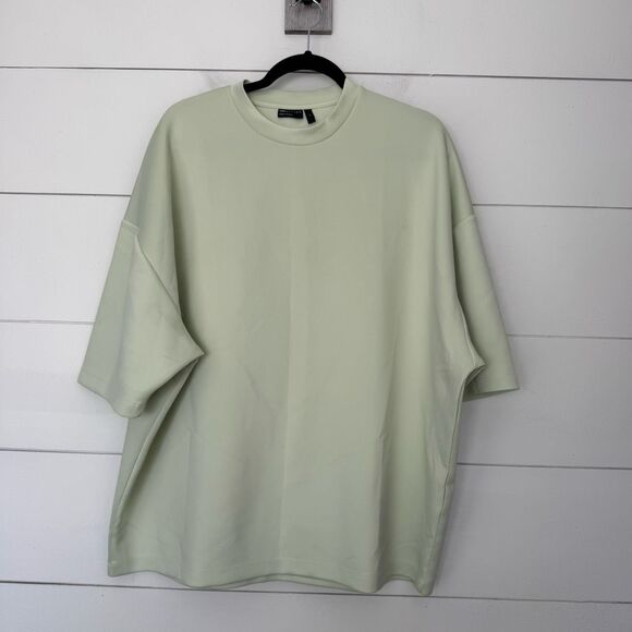ASOS Design Women’s Large Green Blouse Top Tee - Picture 1 of 5